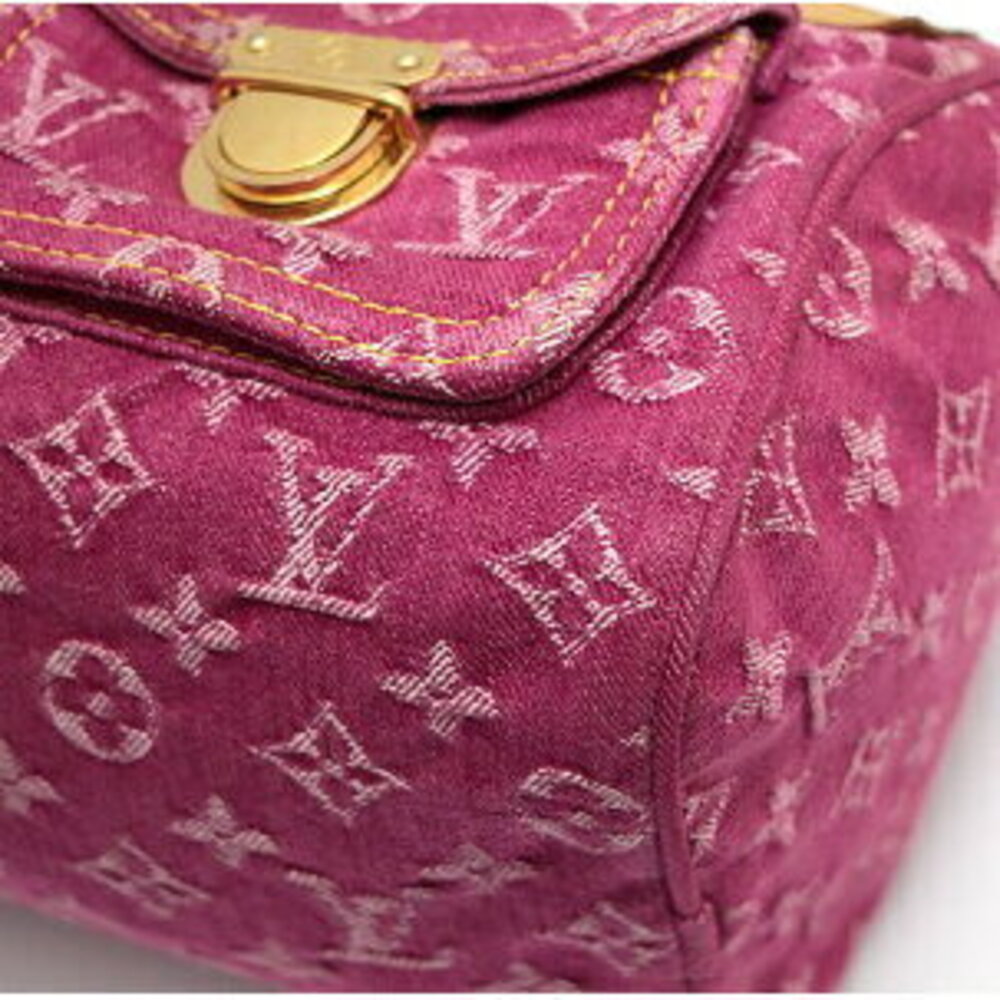 Louis Vuitton Neo Speedy Handbag Monogram Denim Pink - Picture 4 of 6
